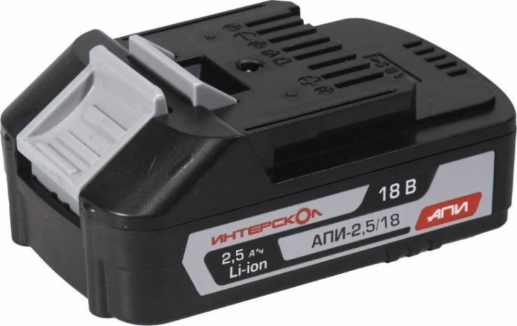 Аккумулятор ИНТЕРСКОЛ 18.0V 2,5 Ач Li-Ion АПИ-2,5/18 [2400.024]