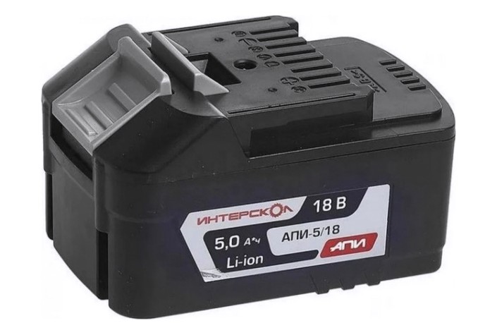 Аккумулятор ИНТЕРСКОЛ 18.0V 5,0 Ач Li-Ion АПИ-5/18И с индикатором [2400.122]