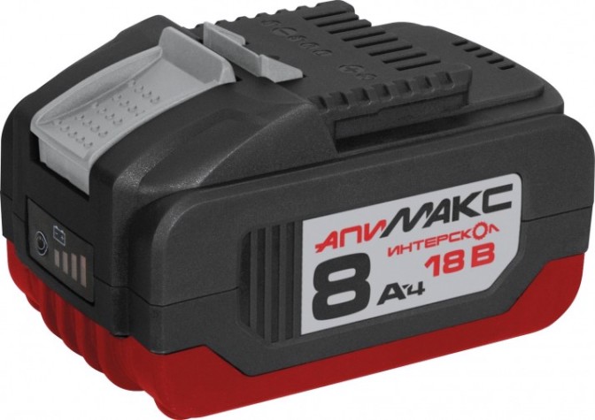 Аккумулятор ИНТЕРСКОЛ 18.0V 8,0 Ач Li-Ion АПИМАКС с индикатором [2400.108]