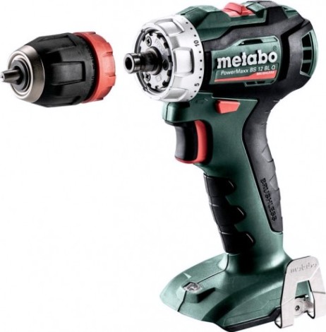 Аккумуляторный шуруповерт METABO PowerMaxx BS 12 BL Quick бесщеточная, без АКБ и ЗУ, Metaloc [601039840]