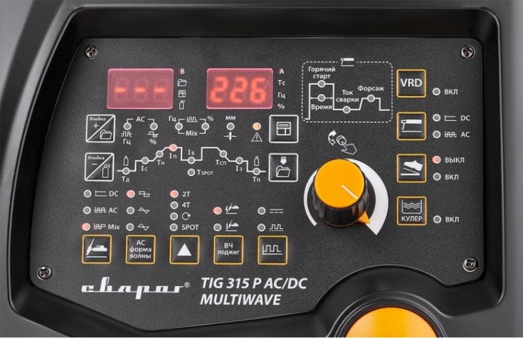Аппарат аргонно-дуговой сварки СВАРОГ PRO TIG 315 P AC/DC MULTIWAVE (E202) [00000096860]