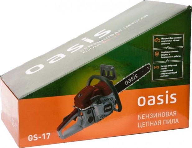 Бензопила OASIS GS-17 [4640015389910]