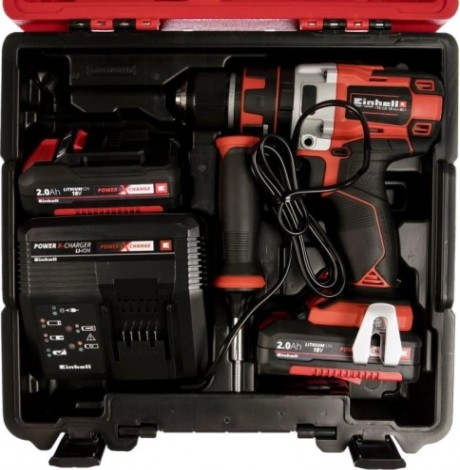 Дрель-шуруповерт аккумуляторная EINHELL PXC TE-CD 18 Li-I BL (2x2,0Ah) [4513861]
