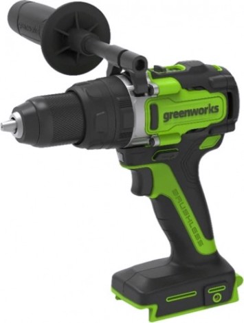 Дрель-шуруповерт аккумуляторная GREENWORKS GD24DD140, бесщеточная ударная без АКБ и ЗУ [3707607]