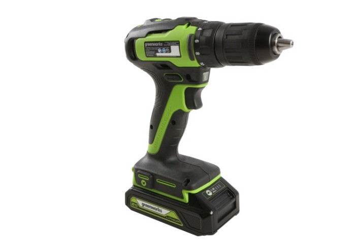 Дрель-шуруповерт аккумуляторная GREENWORKS GD24DD35K2 1х2 Ач [3704007UA]