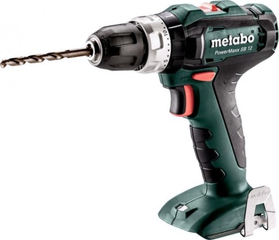 Дрель-шуруповерт аккумуляторная METABO PowerMaxx SB 12 ударная, без АКБ и ЗУ, Metaloc [601076840]
