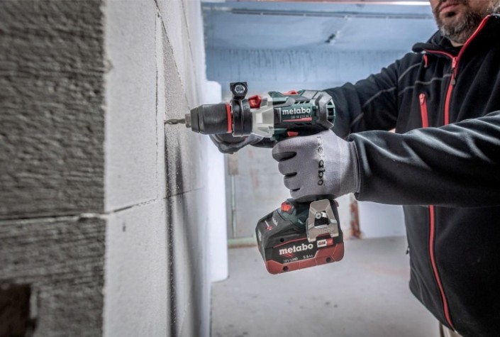 Дрель-шуруповерт аккумуляторная METABO SB 18 LTX BL i ударная, бесщеточная, без АКБ и ЗУ, Metabox [602360840] кейс "Metabox"