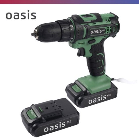 Дрель-шуруповерт аккумуляторная OASIS AS-14V eco [4640039480167]