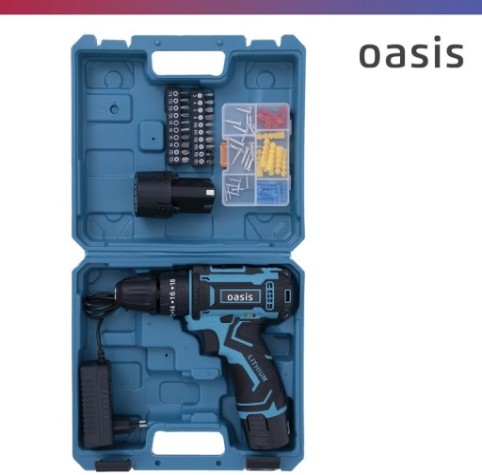Дрель-шуруповерт аккумуляторная OASIS ASU-12S [4640039483243]