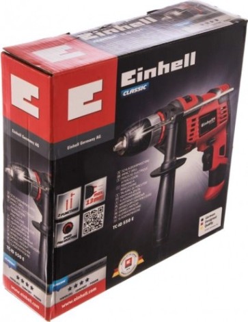 Дрель ударная сетевая EINHELL TC-ID 550 E, 550Bт [4258621]