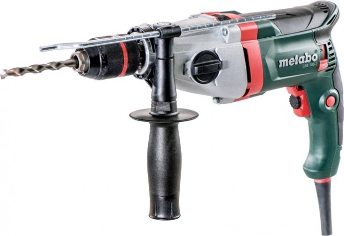 Дрель ударная сетевая METABO SBE 780 - 2 (БЗП) двухскоростная [600781000]