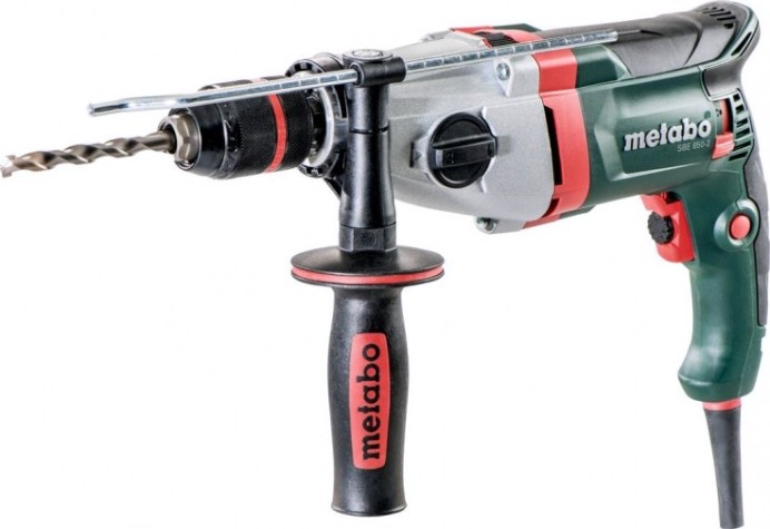 Дрель ударная сетевая METABO SBE 850 - 2 (БЗП) двухскоростная [600782500]