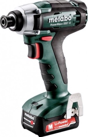 Гайковерт аккумуляторный METABO PowerMaxx SSD 12 2х2.0 Ач кейс [601114500]