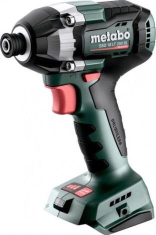 Гайковерт аккумуляторный METABO SSD 18 LT 200 BL ударный без АКБ и ЗУ, бесщеточный [602397850] Картон