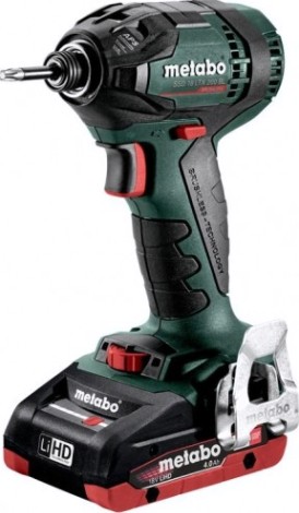 Гайковерт аккумуляторный METABO SSD 18 LTX 4,0 Ач 200 BL ударный 200 BL ударный, бесщеточный [602396800]