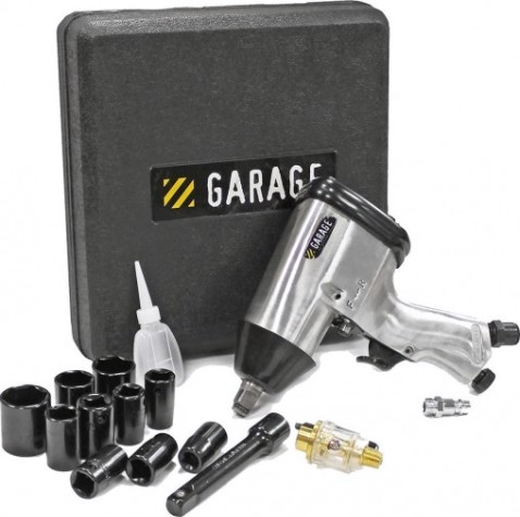 Гайковерт пневматический Garage GR-IW-315Kit 1/2 315 315нм с набором головок [УТ-00000047]