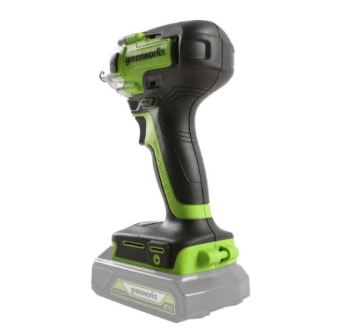 Гайковерт ударный аккумуляторный GREENWORKS GD24IW 400 бесщеточный двигатель, без АКБ и ЗУ (3802907) [3802907]