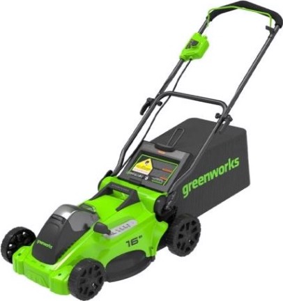 Газонокосилка аккумуляторная GREENWORKS GD40LM16X, 40V 41 см бесщеточная, без АКБ и ЗУ [2517907]