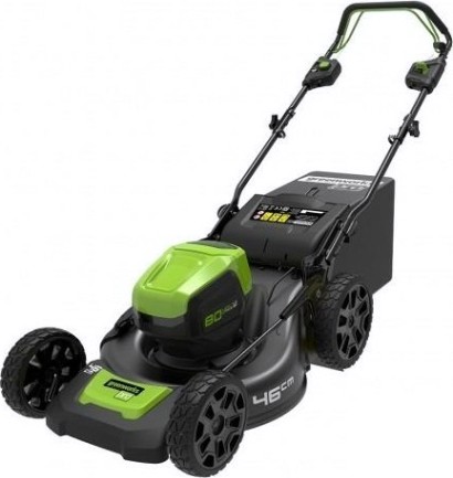 Газонокосилка аккумуляторная GREENWORKS GD80LM46SP бесщеточная, самоходная, без АКБ и ЗУ (2501007) [2501007]
