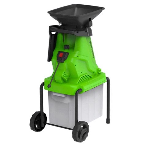 Измельчитель веток электрический GREENWORKS 2 208 007 с контейнером [2208007]
