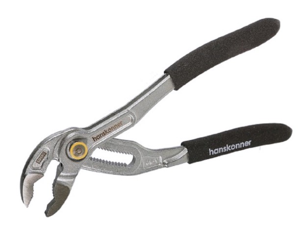Клещи переставные HANSKONNER HK1020-06-A175 175мм, CrV кнопочный шарнир, раскр. губ. 50мм(>62%