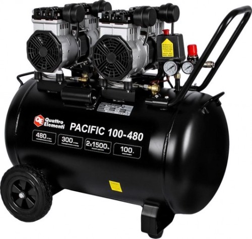 Компрессор поршневой безмасляный QUATTRO ELEMENTI PACIFIC 100-480 [915-373]