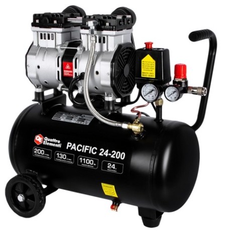 Компрессор поршневой безмасляный QUATTRO ELEMENTI PACIFIC 24-200 [915-335]