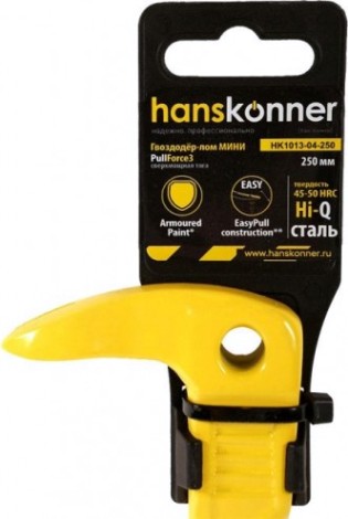 Лом-гвоздодер HANSKONNER HK1013-04-250 мини, 250x23x9 мм Лом-гвоздодер HANSKONNER HK1013-04-250 мини, 250x23x9 мм