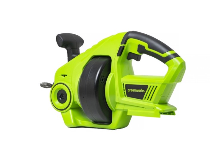 Машина барабанная для прочистки трубопроводов GREENWORKS G24DA аккумуляторная 24v, без акб и зу [3707307]