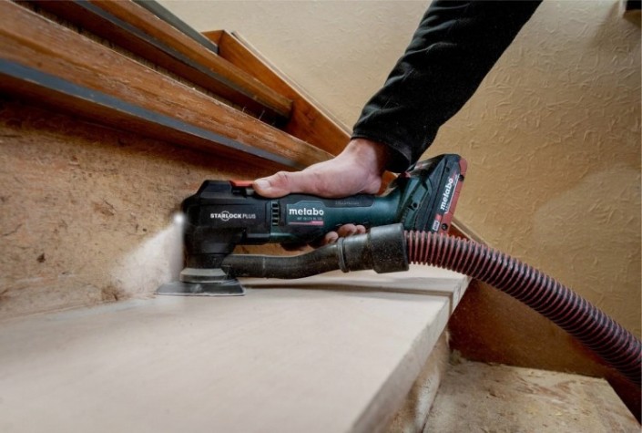 Многофункциональный инструмент аккумуляторный METABO MT 18 LTX BL QSL (2х2.0 Ач) Metaloc [613088500]
