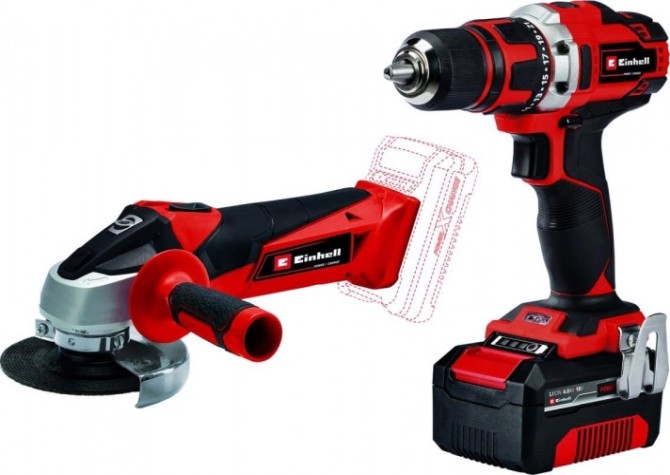 Набор аккумуляторного инструмента EINHELL TE-TK 18/2 Li Kit (CD+AG) [4257240]