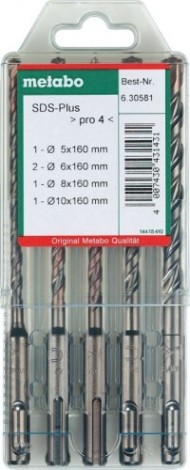 Набор буров SDS-plus METABO 5-6-6-8-10 мм (5 шт.) [630581000]