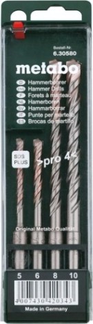 Набор буров SDS-plus METABO 5-6-8-10 мм (4 шт.) [630580000]