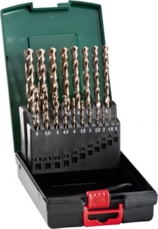 Набор сверл по металлу METABO HSS-Co 19 шт. (1-10 мм) 627121000 [627121000]