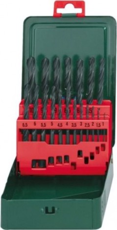 Набор сверл по металлу METABO HSS-R 19 шт. (1-10 мм.) 627151000 [627151000]