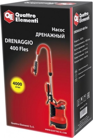 Насос для бочек QUATTRO ELEMENTI DRENAGGIO 400F FLES ES [241-796]