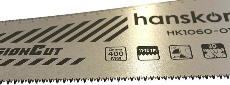 Ножовка по дереву HANSKONNER HK1060-01-4011 400мм, чистый рез