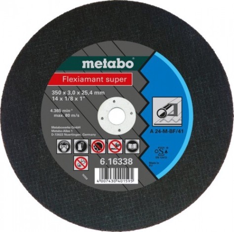 Отрезной круг по металлу METABO 350x3,0x25,4 мм A24M Flexiamant S [616338000]