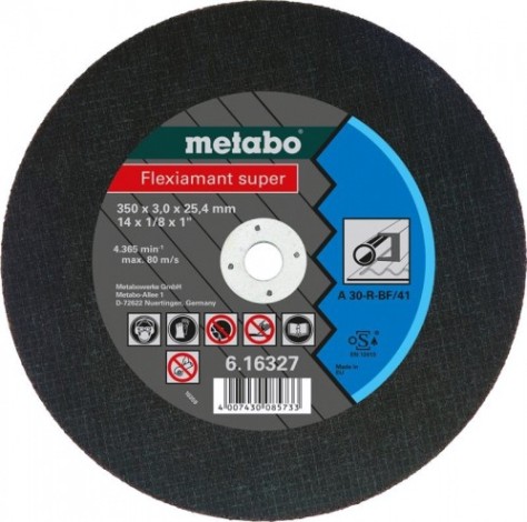 Отрезной круг по металлу METABO 350x3,0x25,4 мм A36S Flexiamant S [616339000]
