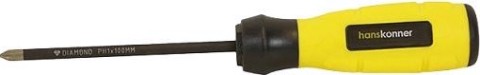 Отвертка крестовая HANSKONNER HK1040-16-PH1-100 алмазн. наконечник