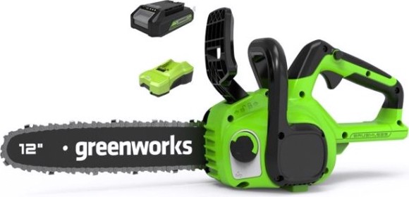 Пила цепная аккумуляторная GREENWORKS GD24CS30K2 [2007007UA]