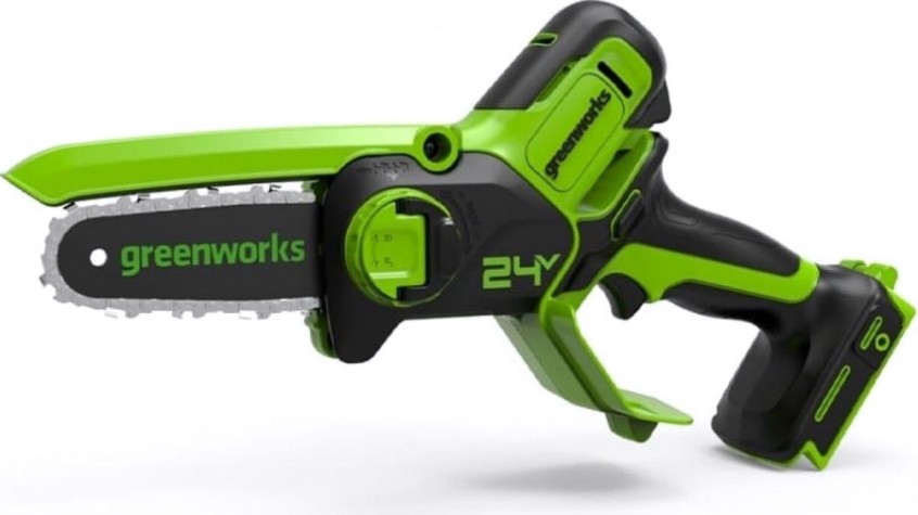 Пила цепная аккумуляторная GREENWORKS GD24CSMNX 24V, 15см бесщеточная, без АКБ и ЗУ [2008707]