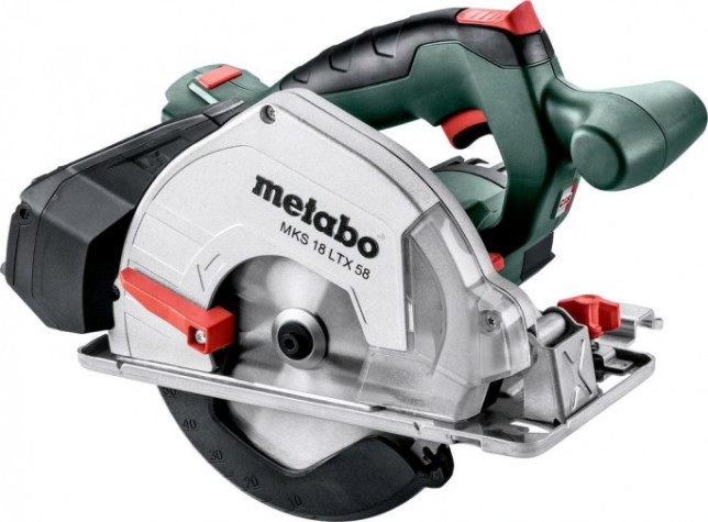 Пила циркулярная аккумуляторная METABO MKS 18 LTX 58 без АКб и ЗУ по металлу (без вставки) [600771850]