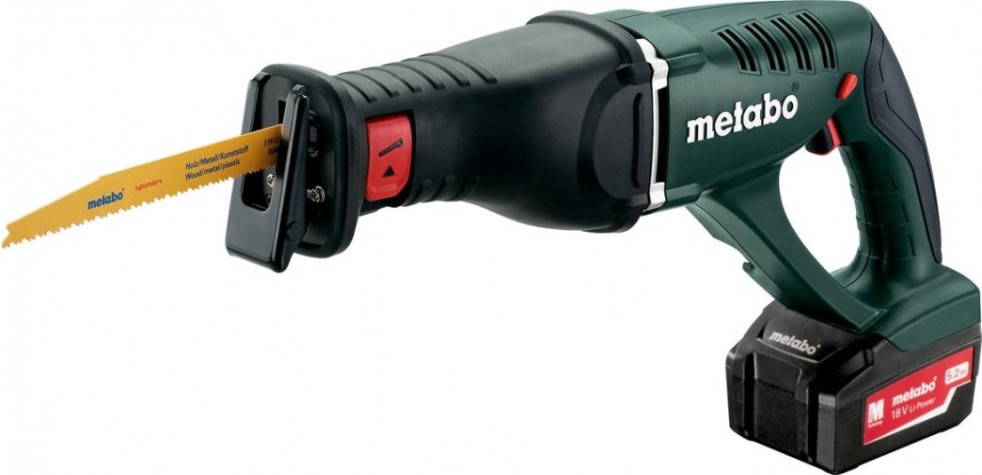 Пила сабельная аккумуляторная METABO ASE 18 LTX 2х5,2 Ач [602269650]
