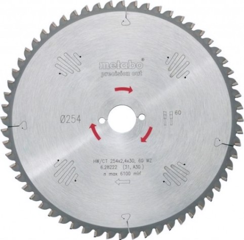 Пильный диск по дереву METABO 315x48тх30мм HW/CT [628224000]