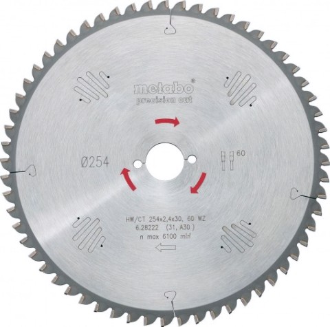Пильный диск универсальный METABO 216х60х30мм HM [628083000]