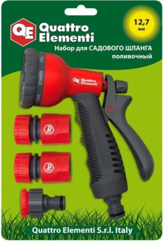 Пистолет для полива QUATTRO ELEMENTI 241-314 8-ми режимный Пистолет для полива QUATTRO ELEMENTI 241-314 8-ми режимный