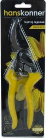 Секатор HANSKONNER HK3012-07-21 215 мм, верхн. лезвие с тефлоновым покрытием, алюм Секатор HANSKONNER HK3012-07-21 215 мм, верхн. лезвие с тефлоновым покрытием, алюм