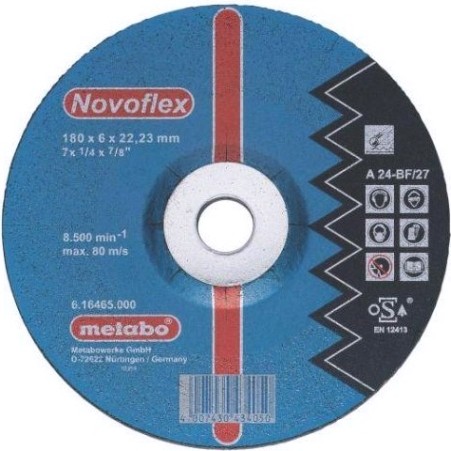 Шлифовальный круг по металлу METABO 125x6,0х22,23 мм A30 Novoflex [616462000]