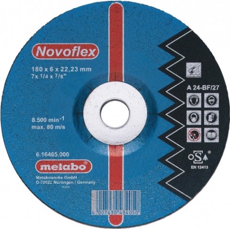 Шлифовальный круг по металлу METABO 125x6,0х22,23 мм Novoflex SP [617136000]
